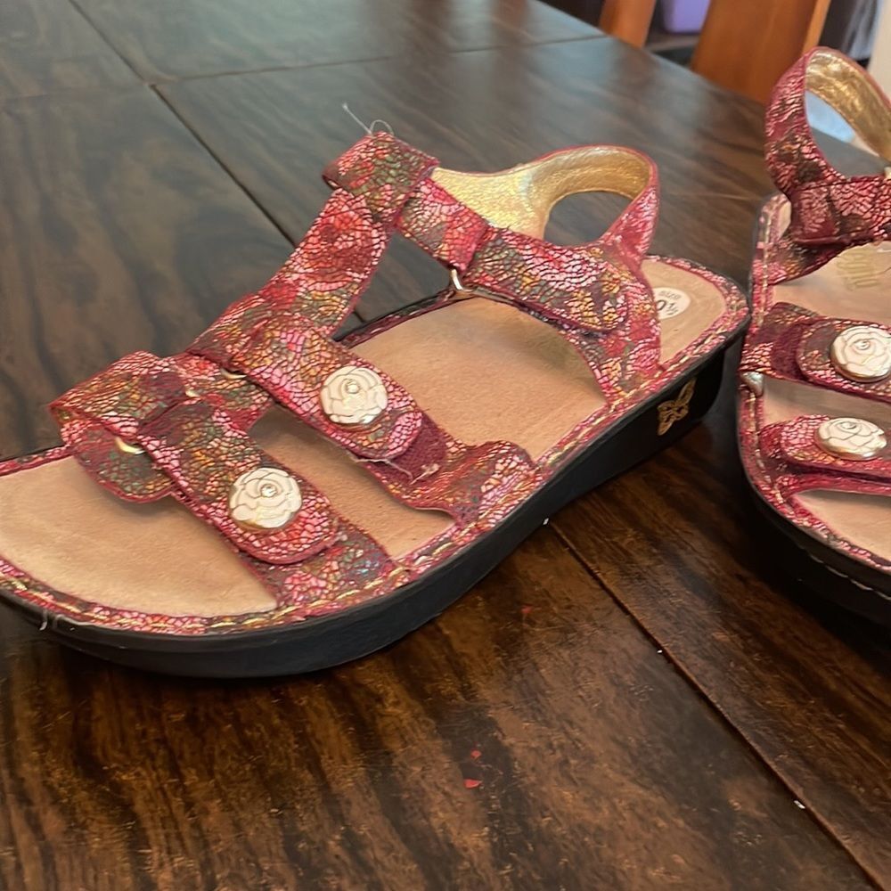 Alegria size 41 sandals great for being on your feet all day boho floral… - Picture 7 of 12
